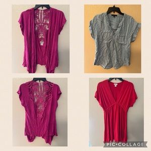 Bundle Deal! 2 Tops & 1 Overthrow all sz. M